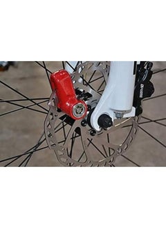 Generic Safety Lock And Anti - Theft Protection, Stainless Steel Small Disc Lock For Motorcycles, Scooters, Swivel Wheel Brake Lock And Others-Black Color Angle  - Image 2