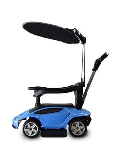 LAMBORGHINI Lamborghini Kids Pusher Car umberlla with Rideon - Blue  - Image 2