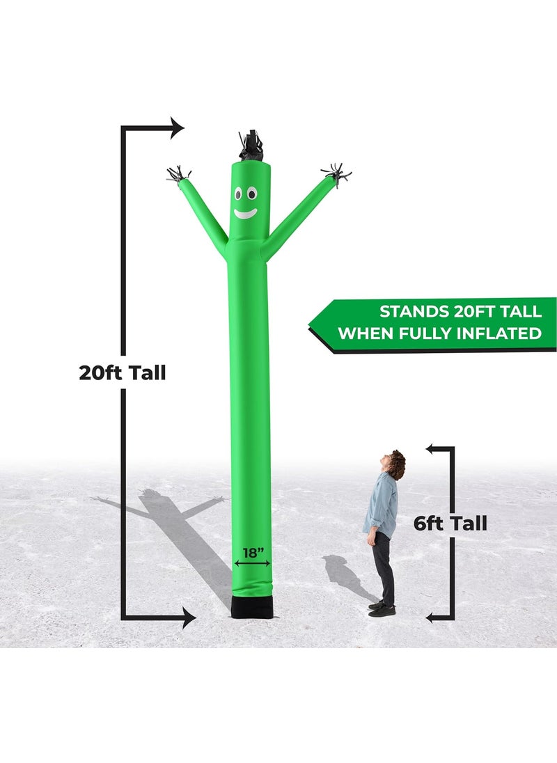 LookOurWay LookOurWay Air Dancers Inflatable Tube Man Attachment  20 Feet Tall Wacky Waving Inflatable Dancing Tube Guy for Business Promotion  Blower Not Included  Green  - Image 3