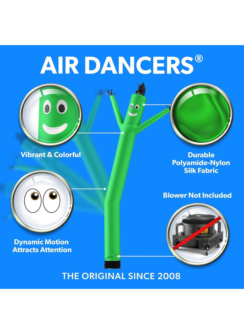LookOurWay LookOurWay Air Dancers Inflatable Tube Man Attachment  20 Feet Tall Wacky Waving Inflatable Dancing Tube Guy for Business Promotion  Blower Not Included  Green  - Image 2