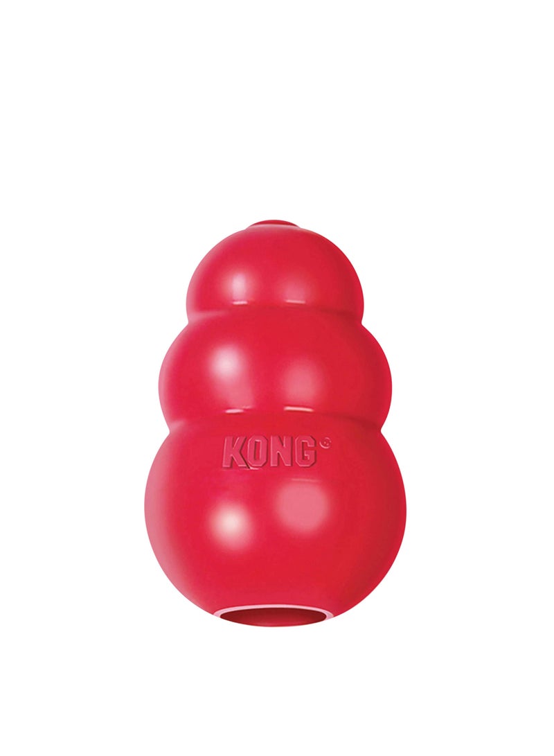 كونج لعبة الكلاب المصنوعة من مطاط طبيعي قوي – تصميم أيقوني للمضغ والمطاردة والاسترجاع مع متانة عالية وإمكانية حشو المكافآت لتعزيز التحفيز الذهني وغريزة اللعب - Image 2