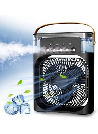 Air Cooler Fan Humidifier 3 in 1 Mini Evaporative Air Cooler with 7 Colors LED Light, 1/2/3 H Timer, 3 Wind Speeds and 3 Spray Modes for Office, Home, Dorm& Travel Handheld Fan - pzsku/ZBC9F4A78AD5DC38A348AZ/45/1746220932/a9db65ff-4529-4b64-8d53-56c9222afd9f