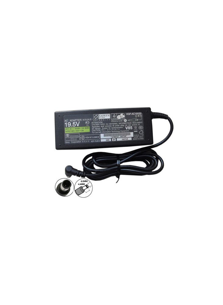 CSF Sony Vaio 19.5V- 3.9A For Pcg-Vgn-Vgp Series Laptop Charger Adapter Black 