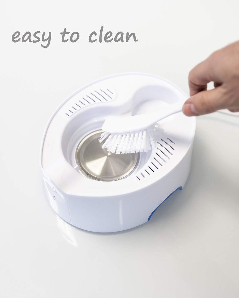 Crane Steam Inhaler & Warm Mist Humidifier, 0.5 Gallon, Humidifier FSA Eligible, Blue & White, Ideal Humidifiers for Bedroom, Sinus Inhaler, Vaporizer HSA, Vaporizer For Congestion - Image 5