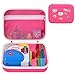 casmilee Case Compatible with Little Tikes Story Dream Machine Starter Set Toys Storage Bag with 5 DIY Embroidery Patches Organizer for Projector Storytime Books and Audio Character Pink Letters Box Only - Image 2