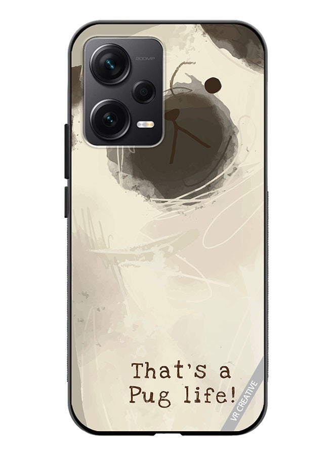 VR CREATIVE Protective Case Cover For Xiaomi Redmi Note 12 Discovery Pug Life 1  Design Multicolour - Image 1