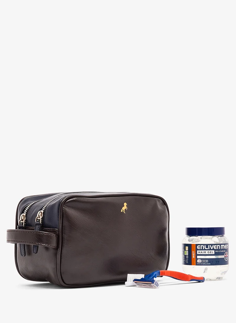 Dual Compartment Wash Bag