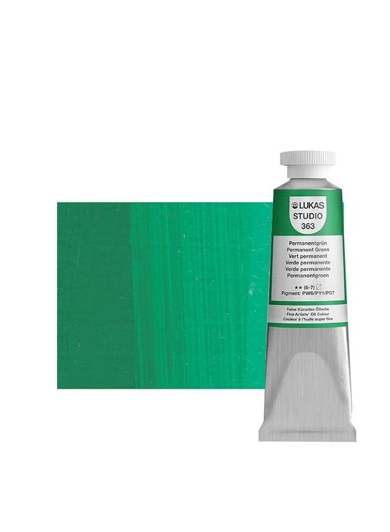 LUKAS STUDIO OIL 37ML PERMANENT GREEN