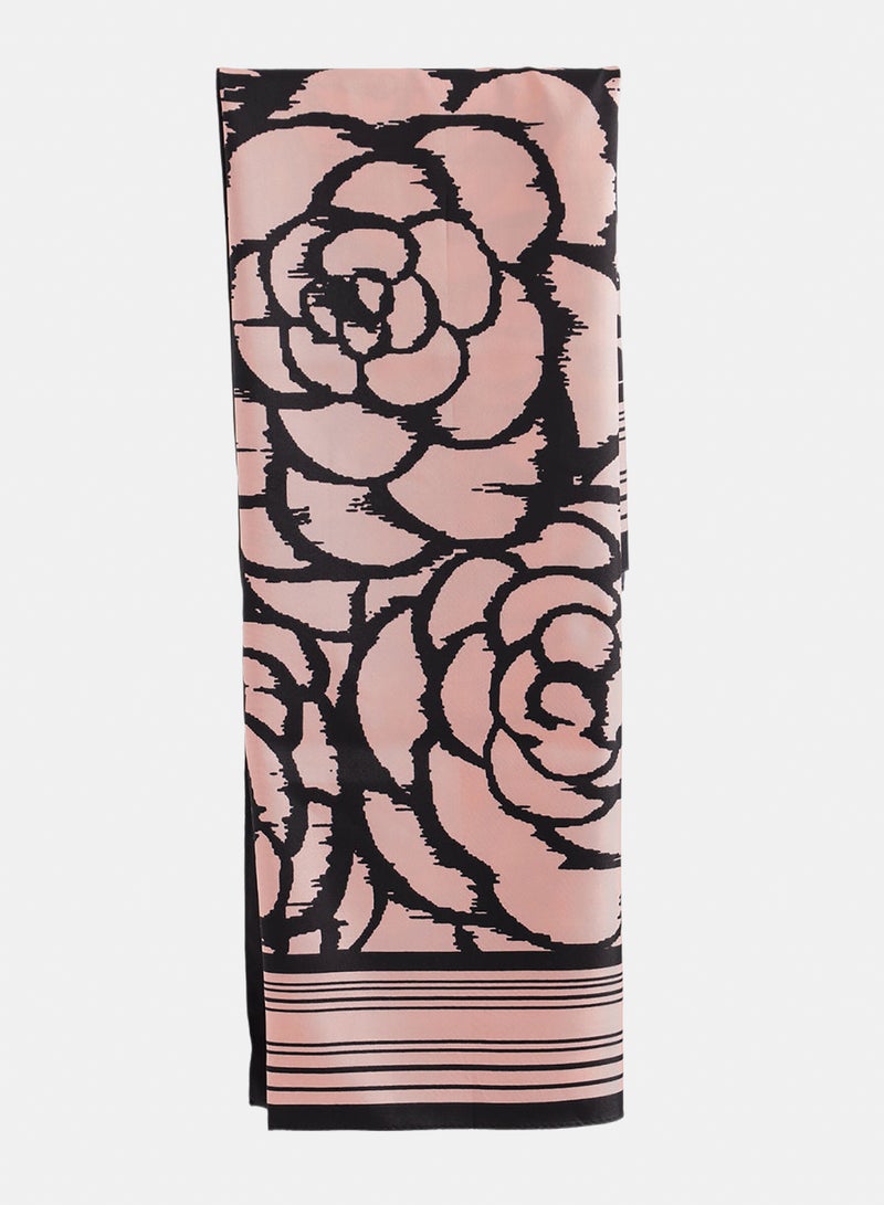 Carina Floral Printed Square Scarf - Image 3