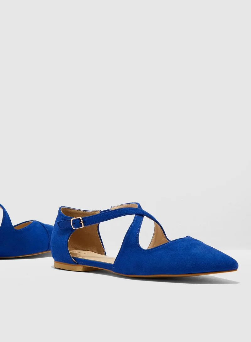 ELLA Ballerina With Cross Over Strap