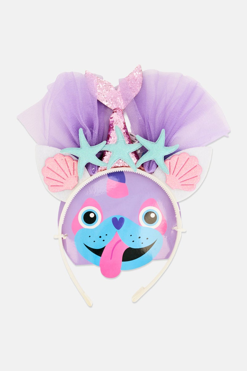 Almar Kids Girl Mermaid Novelty Head Band, Multicolor - Image 1