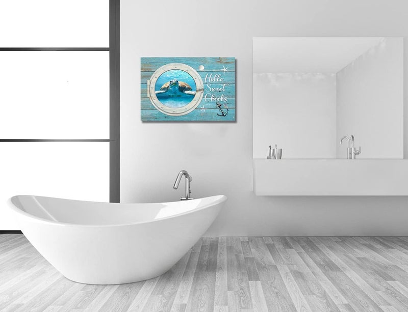 SweetFox Sea Turtle Canvas Wall Art - Image 5