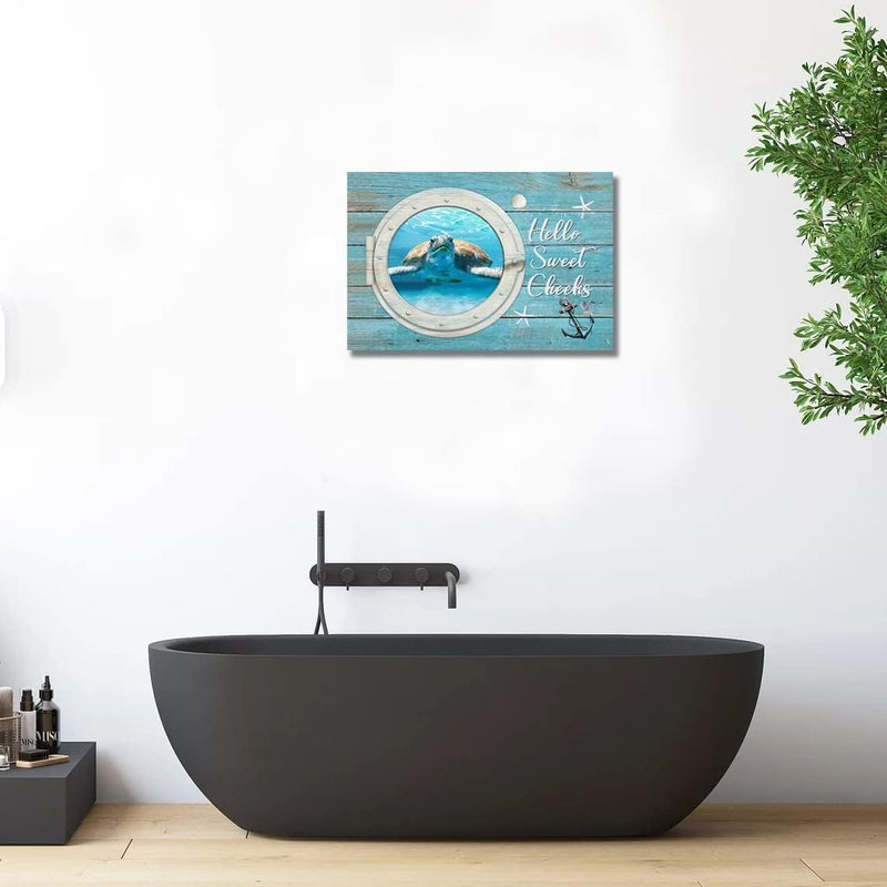 SweetFox Sea Turtle Canvas Wall Art - Image 3