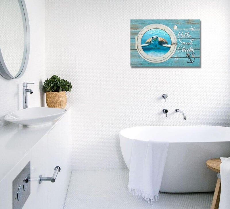 SweetFox Sea Turtle Canvas Wall Art - Image 4