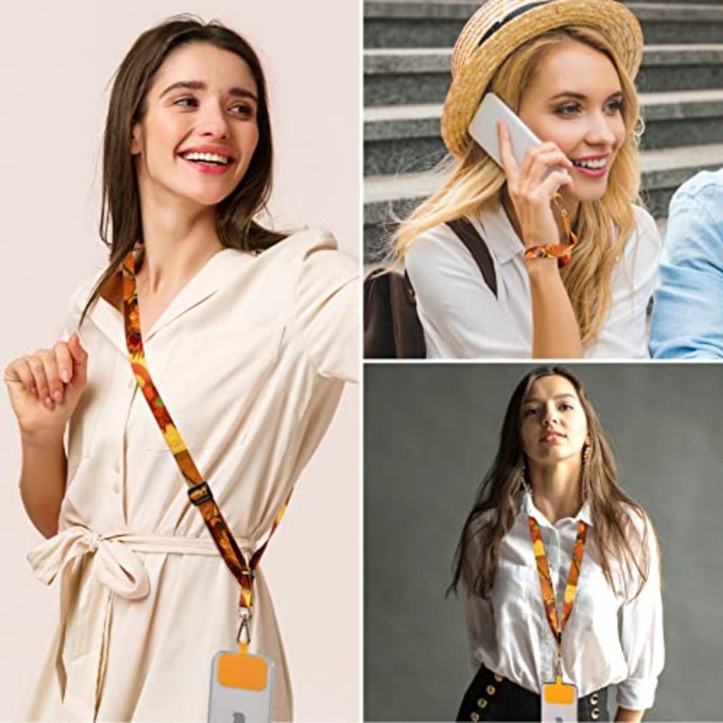 Phone Lanyards, Wrist Lanyards for Keys, Adjustable Shoulder Neck Strap, Universal Crossbody Cell Phone Lanyard for ID Badges, Card Holder, Car Key, and Most Smartphones - Image 5