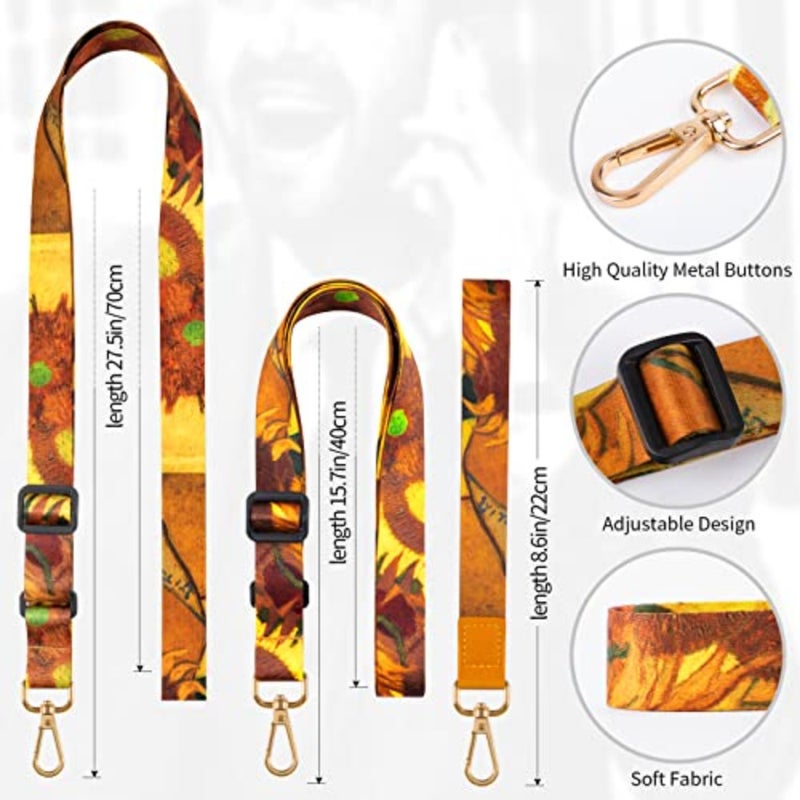 Phone Lanyards, Wrist Lanyards for Keys, Adjustable Shoulder Neck Strap, Universal Crossbody Cell Phone Lanyard for ID Badges, Card Holder, Car Key, and Most Smartphones - Image 2