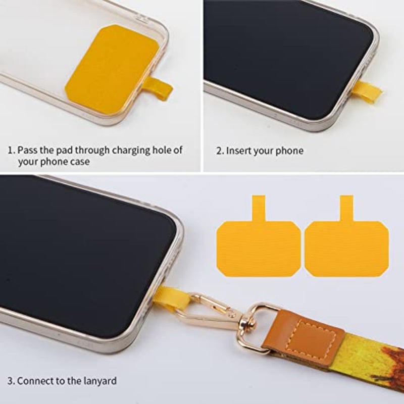 Phone Lanyards, Wrist Lanyards for Keys, Adjustable Shoulder Neck Strap, Universal Crossbody Cell Phone Lanyard for ID Badges, Card Holder, Car Key, and Most Smartphones - Image 4