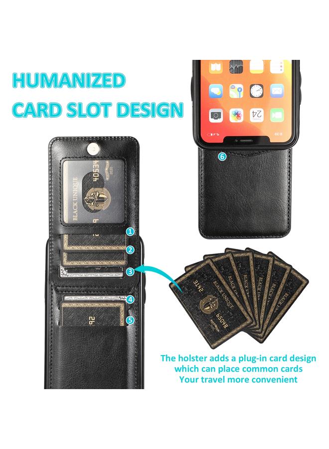 Zaboon Case For iPhone 11 Solid Color PC + TPU Protective Case with Holder & Card Slots - Image 5