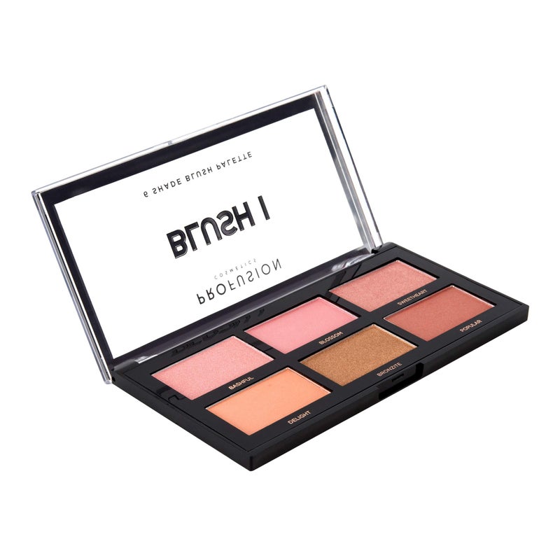Profusion Cosmetics Blush I 6 Shade Blush Palette - Long-Wearing Matte & Satin Finishes, Blendable Face Makeup with Vitamin A & E, Vegan & Cruelty-Free - Image 3