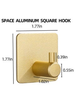 CityRiya-Long Adhesive Hooks Heavy Duty Wall Hooks Towel Hooks Stainless Steel Adhesive Coat Hooks Self Adhesive Holders for Bathroom Door Hanging Clothes Robes Bags  - Image 5