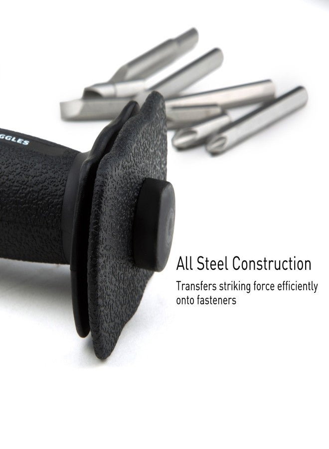 Capri Tools مجموعة مفكات التأثير الفاخرة من كابري تولز، يدوية عكسية، لبراغي الفرجار، محرك 1/2 بوصة، مفك براغي - Image 4