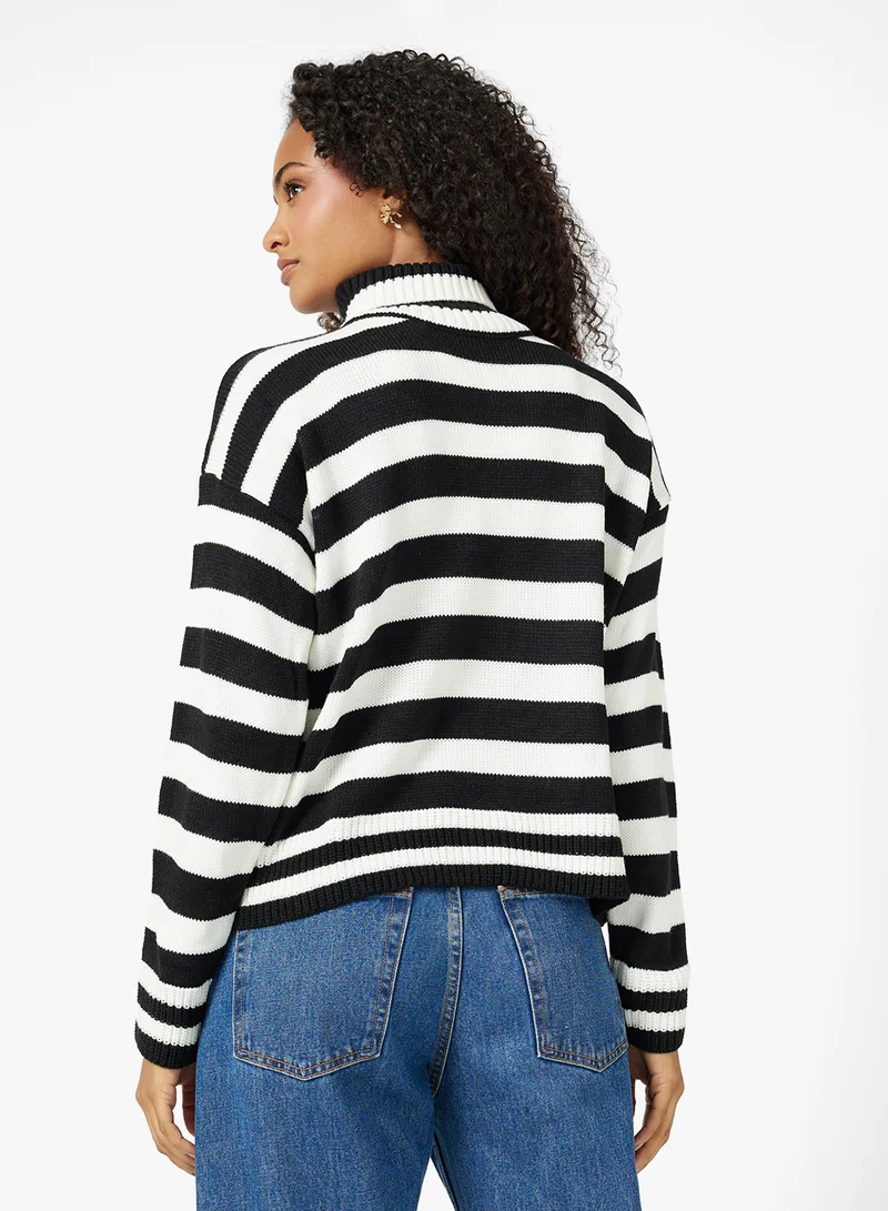 Ginger Kniited Stripe Jumper
