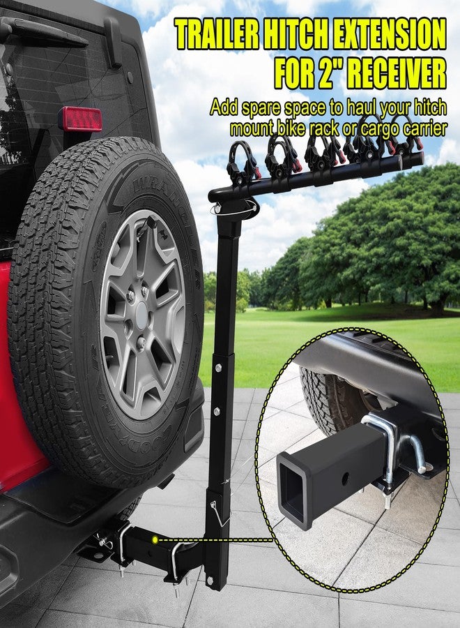 KAIRAY Trailer Hitch Extender, 2 Inch Receiver Tue Extension, 7 Inch Extension Length, with Anti Rattle Stabilizer & 5/8 Inch Hitch Pin and Clips, 3500 lbs GTW - Image 5