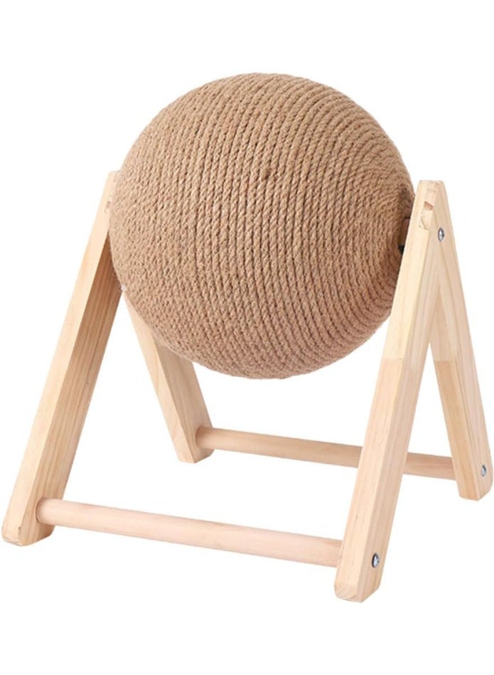 Cat Scratch Toy, Sisal Scratcher Ball, Fun for Cats, Protects Furniture - Image 1