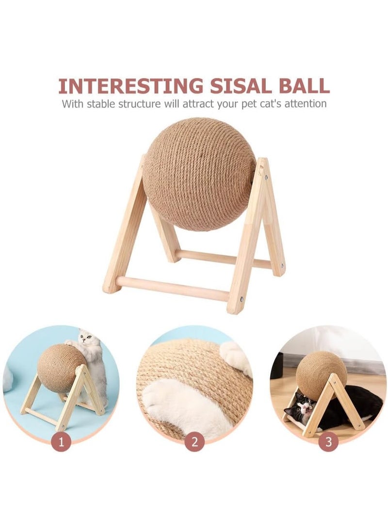 Cat Scratch Toy, Sisal Scratcher Ball, Fun for Cats, Protects Furniture - Image 5