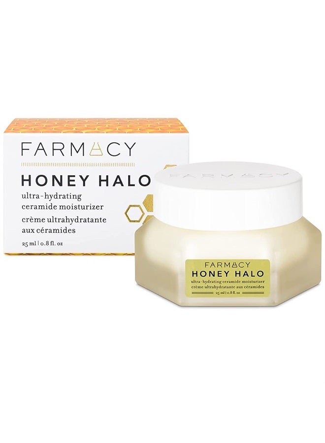 FARMACY Honey Halo Ceramide Face Moisturizer Cream - Hydrating Facial Lotion for Dry Skin (0.8 Ounce) - Image 1
