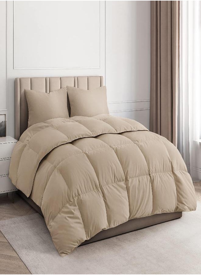 CGK Unlimited CGK Unlimited Comforter Duvet Insert - Warm Lightweight & Breathable Cal King Size Down Alternative Set - Hotel Quality Bedding - & Fibers Ideal for Allergies - Winter Comforter  - Image 3