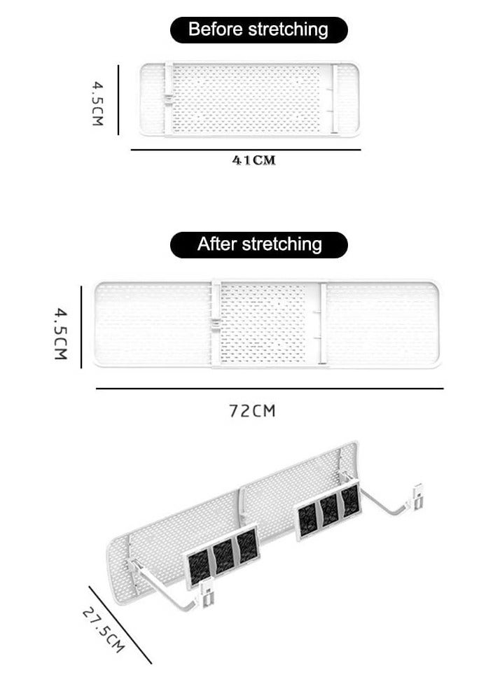 موكسو موزع هواء مكيف سبليت عاكس هواء مكيف الهواء القابل للتعديل عاكس هواء المكيف المنفصل عاكس هواء المكيف عاكس هواء المكيف عاكس هواء المكيف زجاج أمامي للمكيف عاكس هواء قابل للسحب عاكس هواء التبريد - Image 4