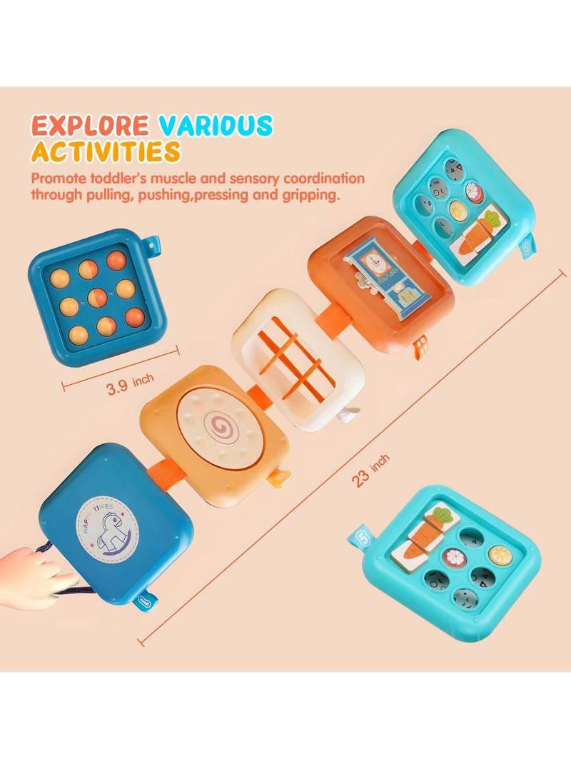 Busy Board, Portable Sensory Activity Board, Travel-friendly Busy Board for Toddlers, Preschool Education Learning Fine Motor Skills, Creative Educational Montessori Toys - Image 2