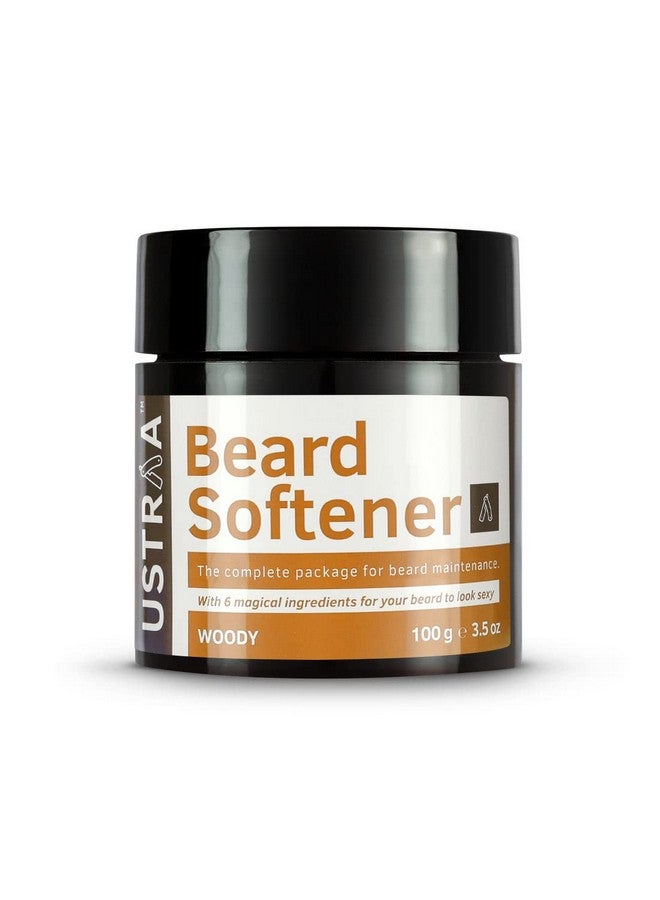 Ustraa Beard Softener Woody - 100 Gram (Set Of 2) - Softens And Nourishes Your Beard Without Sulphates Or Parabens, Long Lasting Moisturization And Shine For A Nourished, Itch-Free Beard For Dry Hair - Image 2