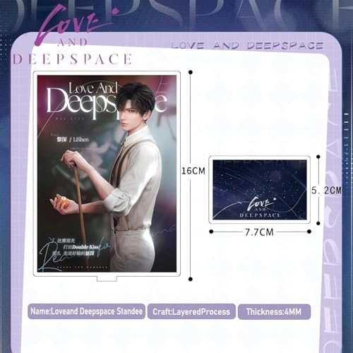 GOLEHS Love and Deepspace Acrylic Stand Figure – 6.4" Collectible Display – 5 Character Variants – Anime Desk Decor for Fans and Collectors - Image 2