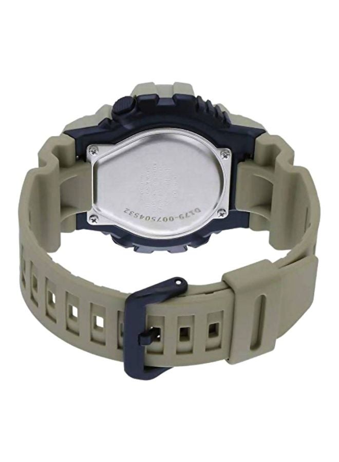 كاسيو ساعة يد شبابية بعقارب ورقمية مقاومة للماء طراز HDC-700-3A3VDF - مقاس 53 مم - لون أخضر رجال - Image 2