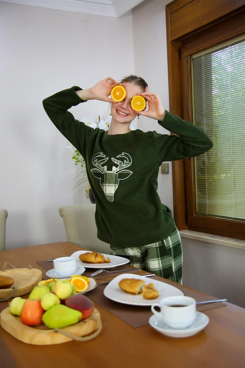 Akbeniz Welsoft Polar Kadın Pijama Takımı 8510