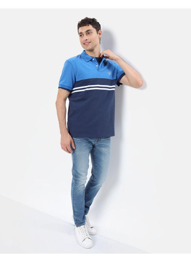 American Eagle - AE Striped Pique Polo Shirt - Image 1