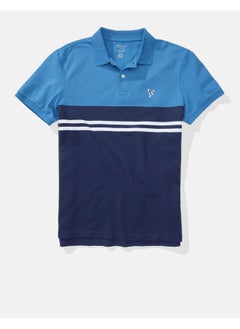AE Striped Pique Polo Shirt