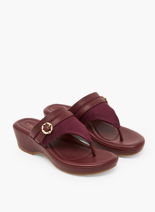 Flora Bella By Shoexpress Women Slip-On Wedge Sandals - Image 1