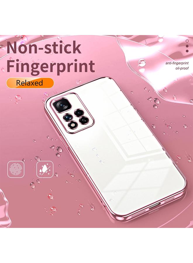 إيروريكس جراب لهاتف Xiaomi Redmi Note 11 Pro+ 5G جراب هاتف شفاف مطلي بفتحة دقيقة - Image 4