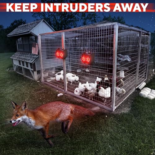 GEROSSI Upgraded Animal Deterrent 2 Pack - Solar Powered Design w/Motion Activated Predator Eyes - Effective Repellent Device for Coyote, Deer, Fox, Raccoon - Predator Lights for Chicken Coop, Farm, Yard - Image 2