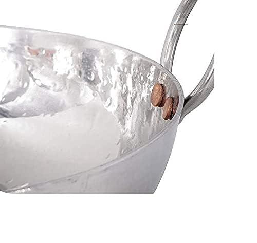 BLISS START Stainless Steel Kadhai Deep Fry Poori Halwa Kadai Egg FryHeavy Bottom CookwareUtensils for Cooking 1500 ML - Image 5