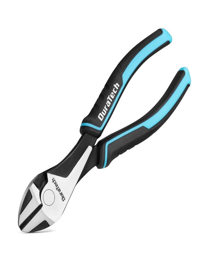 DURATECH 7" High Leverage Diagonal Cutters, Cr-Ni Wire Cutters, Side Cutters for Cutting Wire, Diagonal Cutting Pliers with Comfortable Grip - Image 1