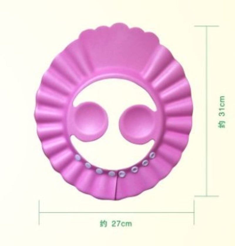 URToys 3pcs Soft Adjustable Shampoo Bath Bathing Shower Cap Hat Wash Hair Shield Hat for Baby Kids Children Hair Cutting Protect - Image 3