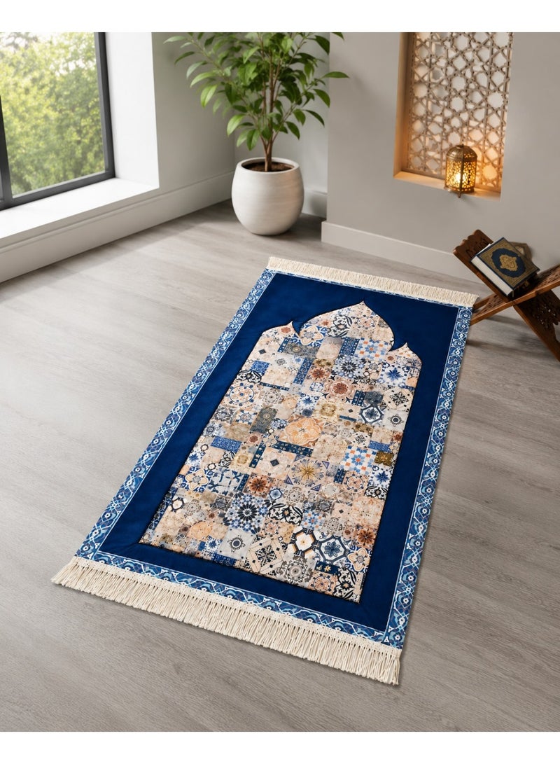 Orthopedic Prayer Mat, 2cm Thick Padded Foam Rug, Anti-Slip Base, Premium Velvet Soft Surface, Knee & Joint Support for Comfortable Praying - Suitable for All Ages - Image 1