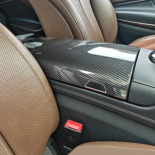 CHUANGHUI for Mercedes-Benz S Class W221 W222 S400 S450 S500 S550 S560 S600 Carbon Fiber Color Car Interior Center Armrest Box Cover Console Box Panel Protective Cover (W222 2014-2020) - Image 4