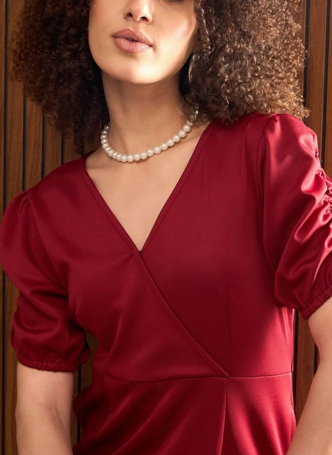 ساسافراس جمبسوت أساسي نسائي عنابي