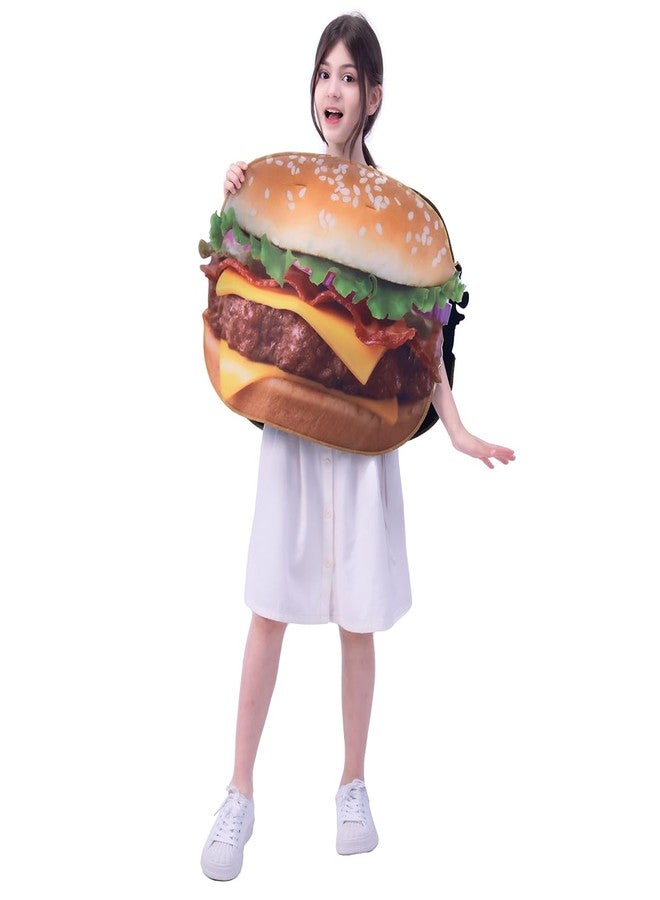 KalcyKizz زي هامبرغر من كالسي كيز، زي حفلات طعام للأطفال للجنسين - Image 1