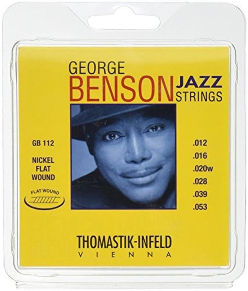 Thomastik-Infeld GB112 Jazz Guitar Strings: George Benson 6 String Set - Pure Nickel Flat Wounds E, B, G, D, A, E Set - Image 4